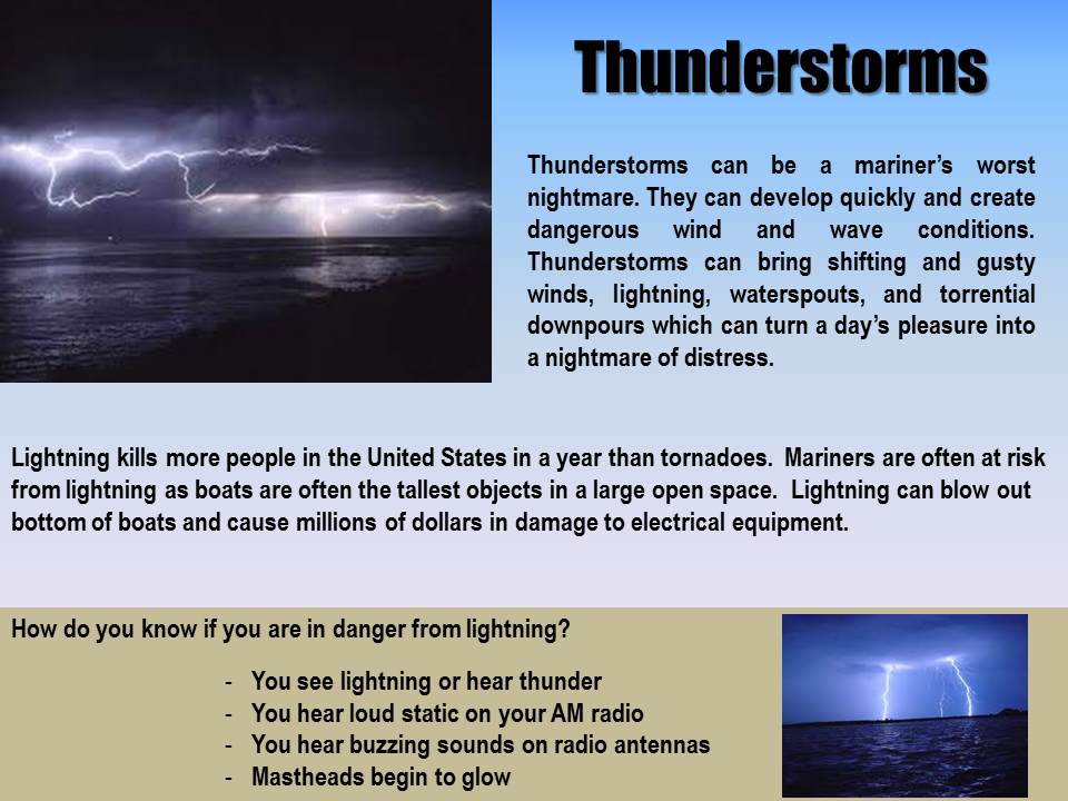Safe Boating Week Thunderstorms